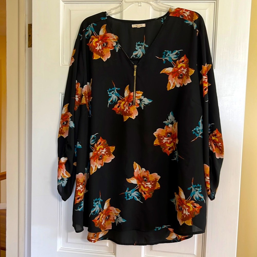Plus size Maurice’s Fall Floral Blouse